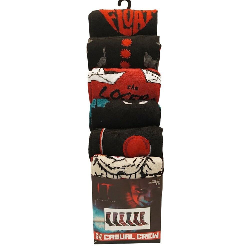 IT Chapter Two Casual Crew Socks-6 Pairs
